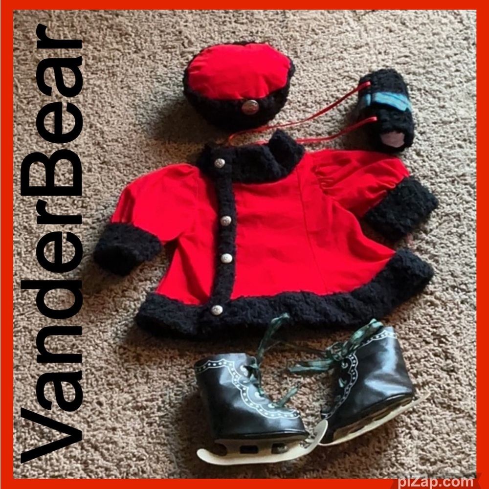 ALICE VanderBear - NORTH AMERICAN BEAR CO. HOLIDAY OUTIFT - Vintage 1988